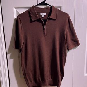 Reiss Brown Polo Shirt